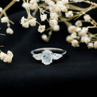 Rosec Jewels-Natural Moonstone Three Stone Engagement Ring