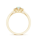 Natural Oval Ethiopian Rainbow Opal Vintage Looking Engagement Ring with Diamond AAA - Rosec Jewels