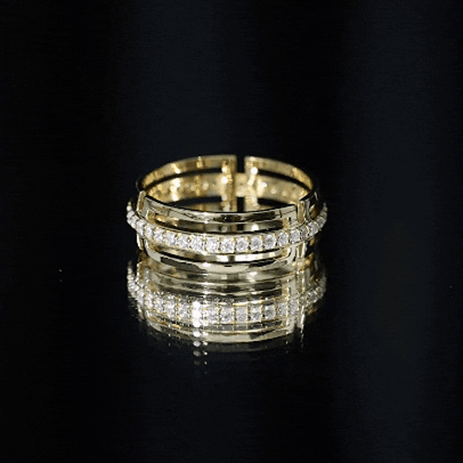 Moissanite Wedding Band in Pinpoint Setting D-VS1 - Rosec Jewels