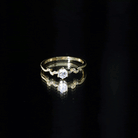 Rosec Jewels-Nature Inspired Moonstone Diamond Promise Ring for Women