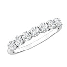 Natural Diamond Half Eternity Band Ring for Women Natural - ( HI-SI ) - Rosec Jewels
