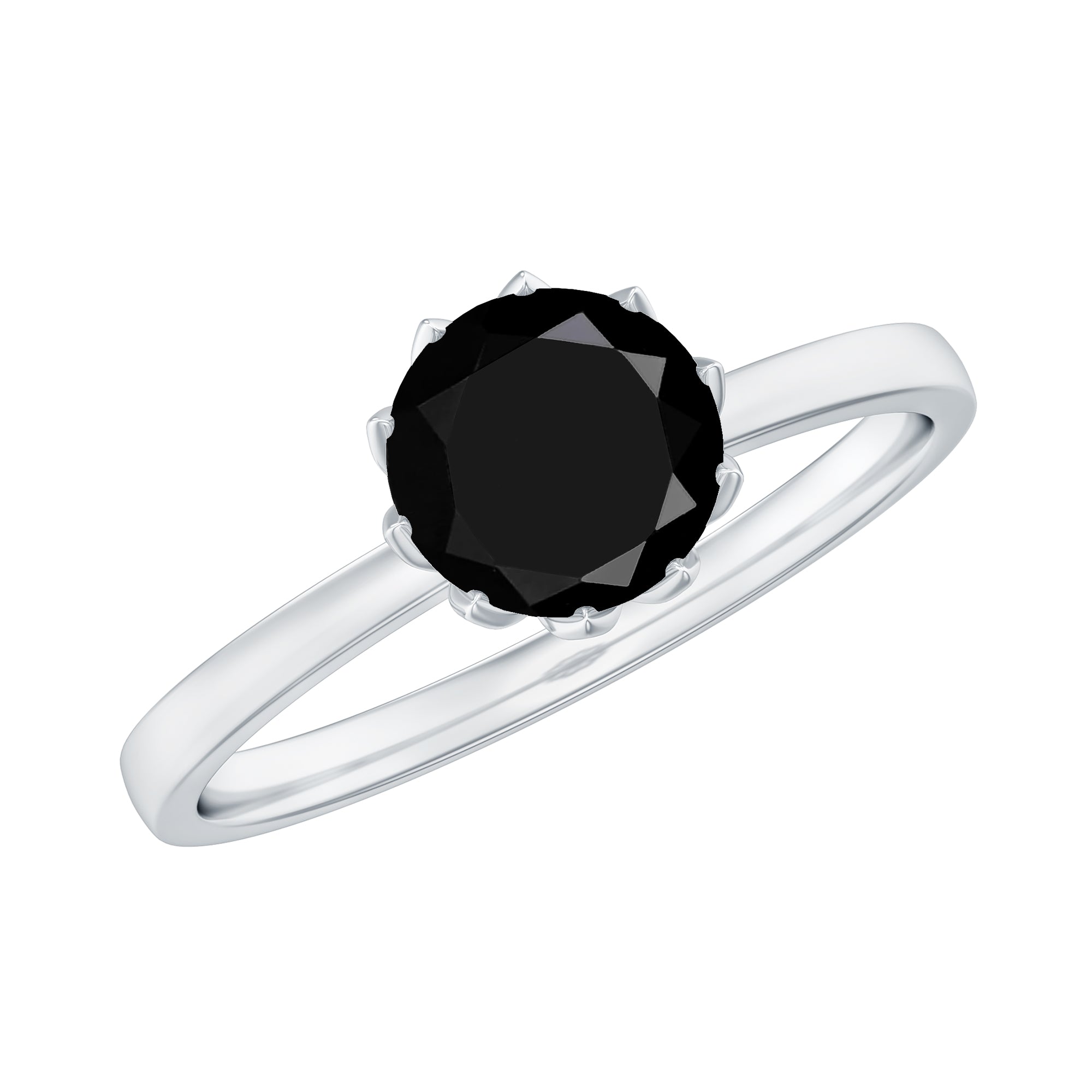 Shop Natural Black Diamond Rings Online For Women Rosec Jewels UK