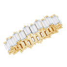 Baguette Shape Moissanite Eternity Wedding Band D-VS1 - Rosec Jewels