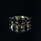 Rosec Jewels-Oval Shaped Black Onyx 5 Stone Anniversary Ring