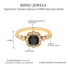 Oval Shape Black Onyx East West Eternity Band Ring Black Onyx - ( AAA ) - Quality - Rosec Jewels