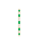 Natural Baguette Emerald Diamond Eternity Ring in East West Style AAA - Rosec Jewels