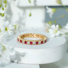 Natural Ruby Diamond Eternity Ring for Anniversary AAA - Rosec Jewels