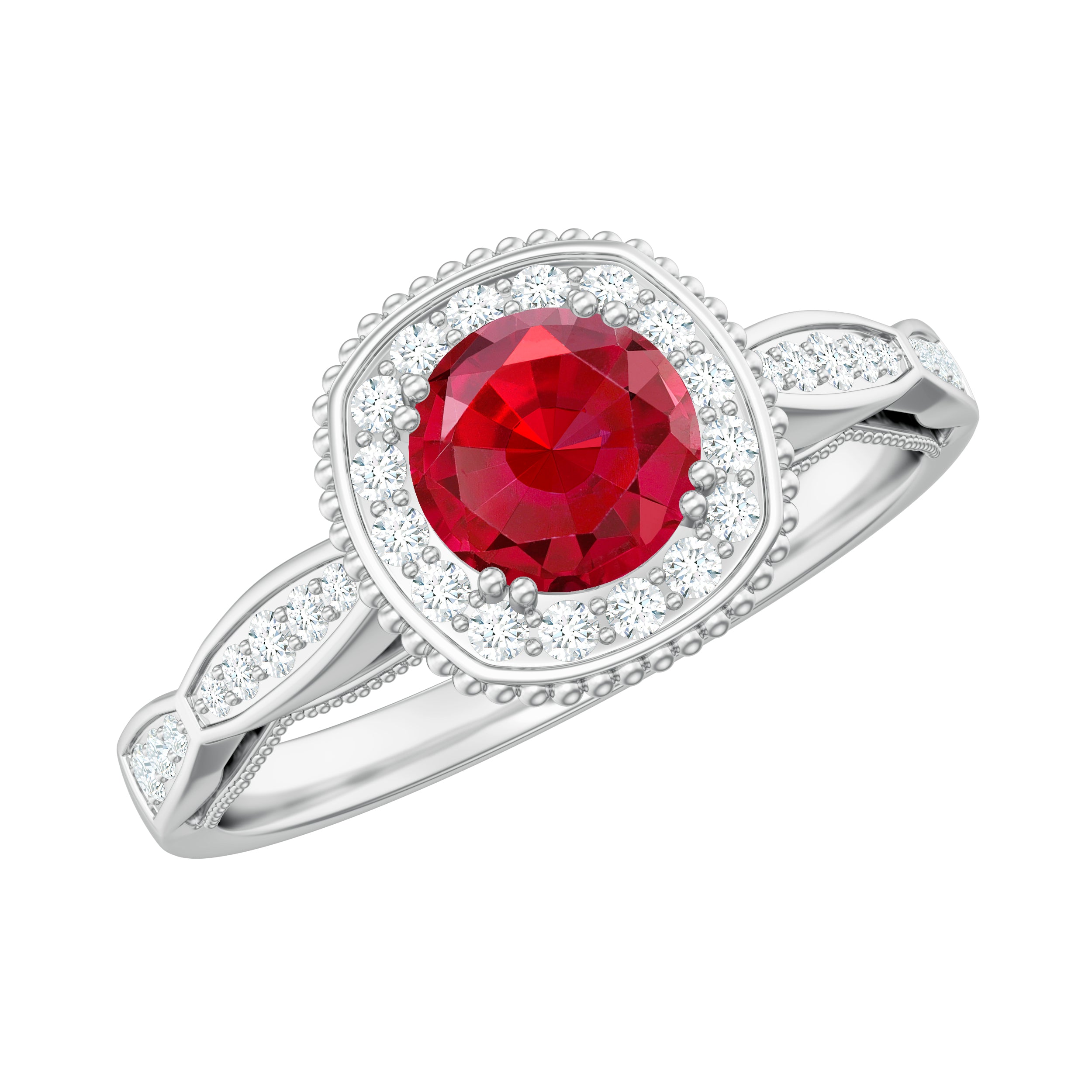 Red ruby wedding ring clearance