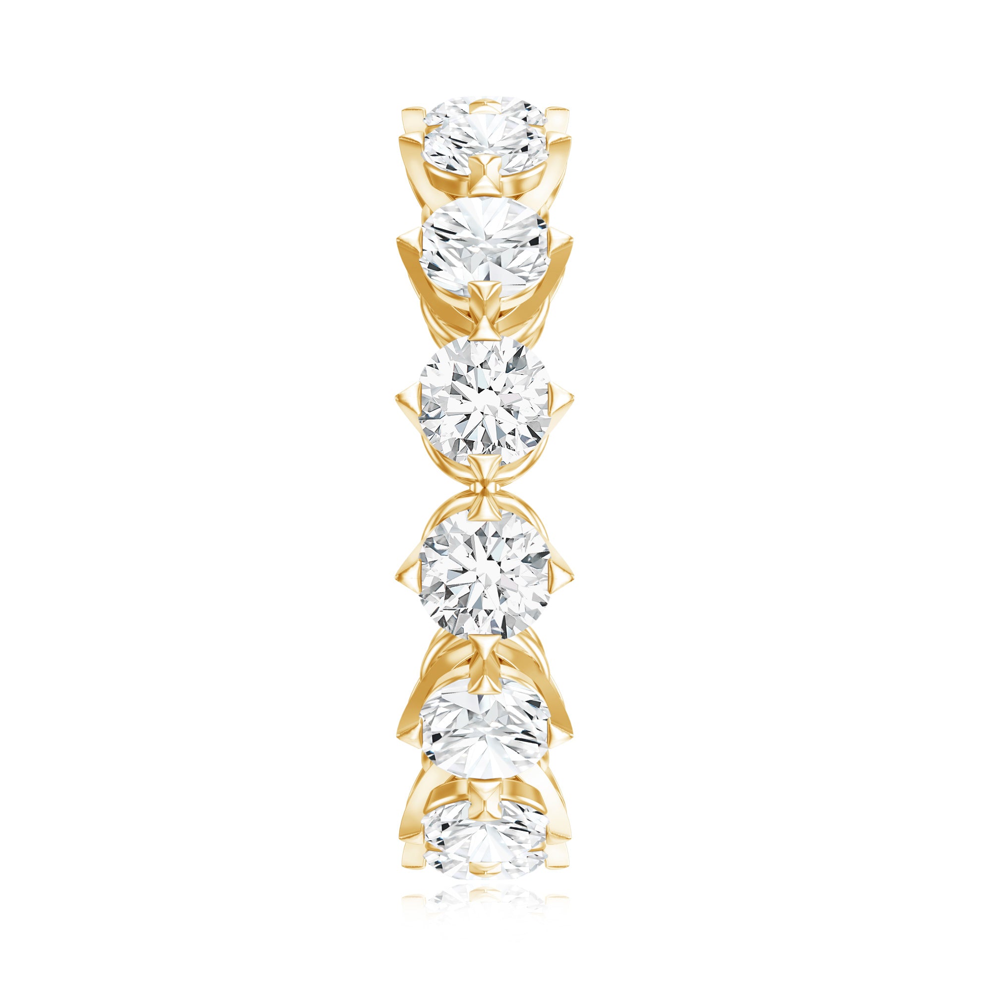 Designer Moissanite Anniversary Band Ring D-VS1 - Rosec Jewels
