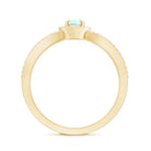 Certified Natural Ethiopian Opal Heart Shaped Engagement Ring with Diamond Halo AAA - Rosec Jewels