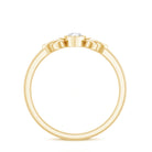 Natural Bezel Set Marquise Diamond Engagement Ring with Celtic Knot Natural - ( HI-SI ) - Rosec Jewels