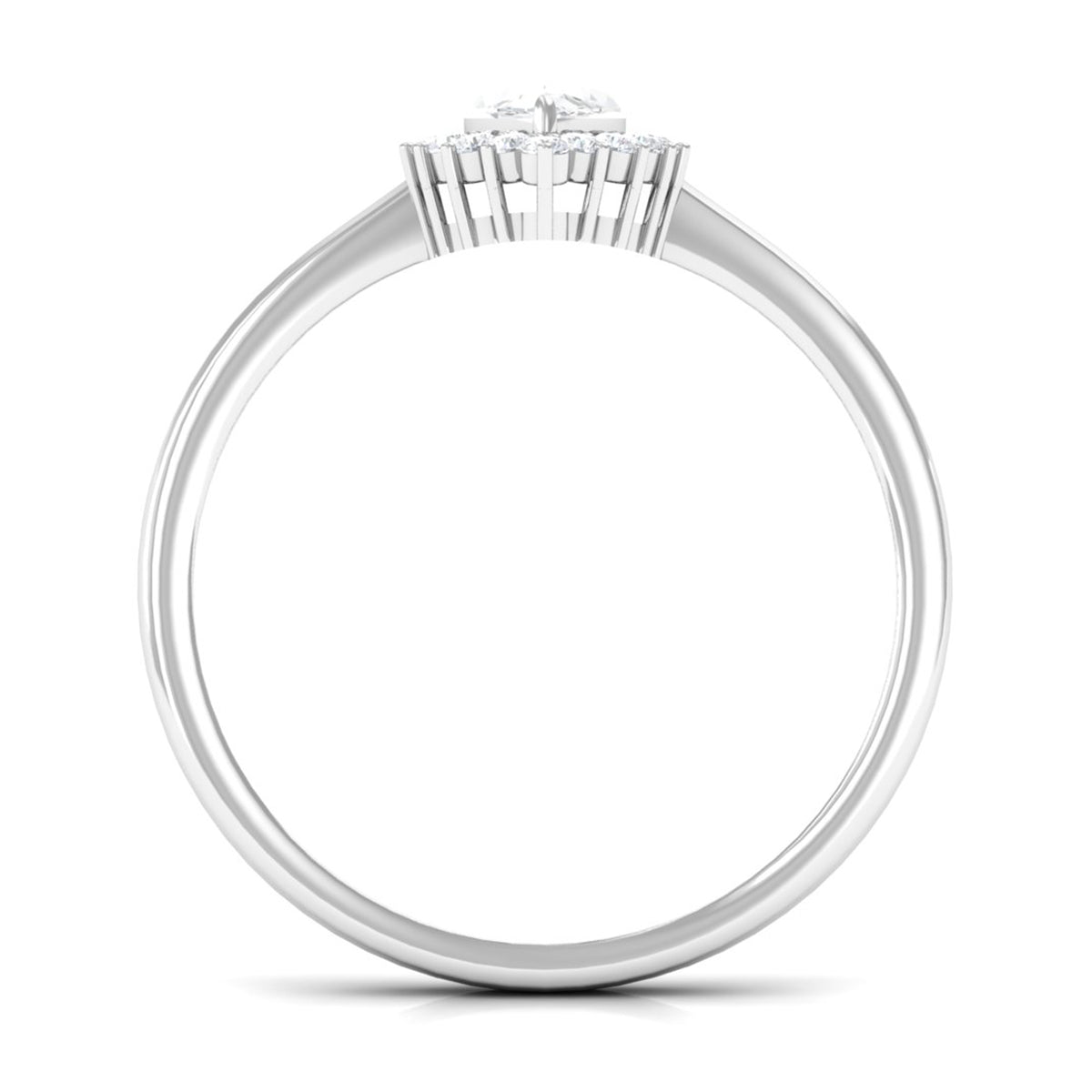 Certified Brilliant Cut Moissanite Marquise Engagement Ring D-VS1 - Rosec Jewels