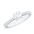 Half Carat Moissanite Engagement Ring D-VS1 - Rosec Jewels