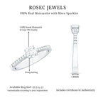 Half Carat Moissanite Engagement Ring D-VS1 - Rosec Jewels