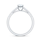 Half Carat Moissanite Engagement Ring D-VS1 - Rosec Jewels