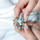 Genuine Emerald and Diamond Eternity Wedding Band AAA - Rosec Jewels