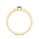 Rosec Jewels-Natural Pear Cut Tanzanite Teardrop Engagement Ring with Diamond Halo