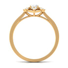 Vintage Inspired Moissanite Flower Engagement Ring D-VS1 - Rosec Jewels