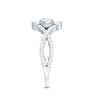 Designer Moissanite Beautiful Engagement Ring with Certificate D-VS1 - Rosec Jewels