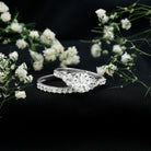 Certified 2 Carat Moissanite Engagement Ring with Enhancer D-VS1 - Rosec Jewels