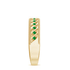 Genuine Emerald Vintage Inspired Eternity Band AAA - Rosec Jewels