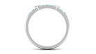 Natural Emerald Heart Eternity Ring in Channel Setting AAA - Rosec Jewels