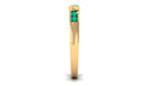 Natural Emerald Heart Eternity Ring in Channel Setting AAA - Rosec Jewels