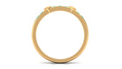 Natural Emerald Heart Eternity Ring in Channel Setting AAA - Rosec Jewels