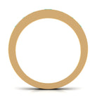Rosec Jewels-Princess Cut Lab Created Emerald Eternity Band in Channel Setting