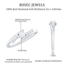 Diamond Promise Ring with Bypass Shank Natural - ( HI-SI ) - Rosec Jewels