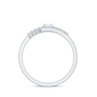 Diamond Promise Ring with Bypass Shank Natural - ( HI-SI ) - Rosec Jewels