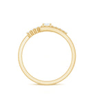 Diamond Promise Ring with Bypass Shank Natural - ( HI-SI ) - Rosec Jewels