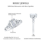 Rosec Jewels-2 CT Moissanite Engagement Ring with Celtic Details