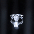 Certified 2 CT Moissanite Oval Cut Engagement Ring D-VS1 - Rosec Jewels