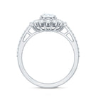 3.25 CT Vintage Inspired Zircon Oval Engagement Ring AAAA - Rosec Jewels