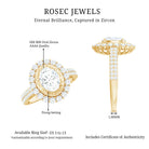 3.25 CT Vintage Inspired Zircon Oval Engagement Ring AAAA - Rosec Jewels