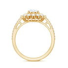 3.25 CT Vintage Inspired Zircon Oval Engagement Ring AAAA - Rosec Jewels
