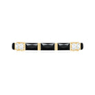 Certified Baguette Lab Grown Black and White Diamond Half Eternity Ring for Women AAAA ( Synthetic ) - Rosec Jewels
