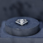 Rosec Jewels-Pear Cut Solitaire Moissanite Engagement Ring with Enhancer