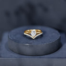 Rosec Jewels-Pear Cut Solitaire Moissanite Engagement Ring with Enhancer