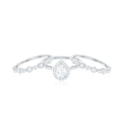 Pear Shaped Cubic Zirconia Trio Wedding Ring Set for Women AAAA - Rosec Jewels