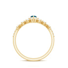 Marquise Cut London Blue Topaz Halo Wedding Ring Set with Diamond Band AAA - Rosec Jewels