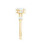 Oval Cubic Zirconia Solitaire Engagement Ring for Women AAAA - Rosec Jewels