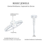 1.75 CT Prong Set Oval Cubic Zirconia Solitaire Engagement Ring AAAA - Rosec Jewels