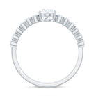 1.75 CT Prong Set Oval Cubic Zirconia Solitaire Engagement Ring AAAA - Rosec Jewels