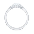 Rosec Jewels-Brilliant Cut Moissanite Trio Wedding Ring Set with Certificate