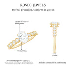 1.75 CT Prong Set Oval Cut Zircon Solitaire Engagement Ring AAAA - Rosec Jewels