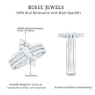 Rosec Jewels-Marquise Cut Moissanite Solitaire Trio Ring Set