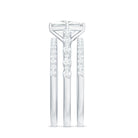 Rosec Jewels-Princess Cut Moissanite 3 Piece Bridal Ring Set