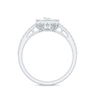 1.75 CT Princess Cut Solitaire Zircon Designer Engagement Ring AAAA - Rosec Jewels